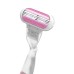 JASQQB Non-Electric Pink Women’s Razor – 1 Handle and 4 Blades for Smooth Shave, Ergonomic and Lightweight Design